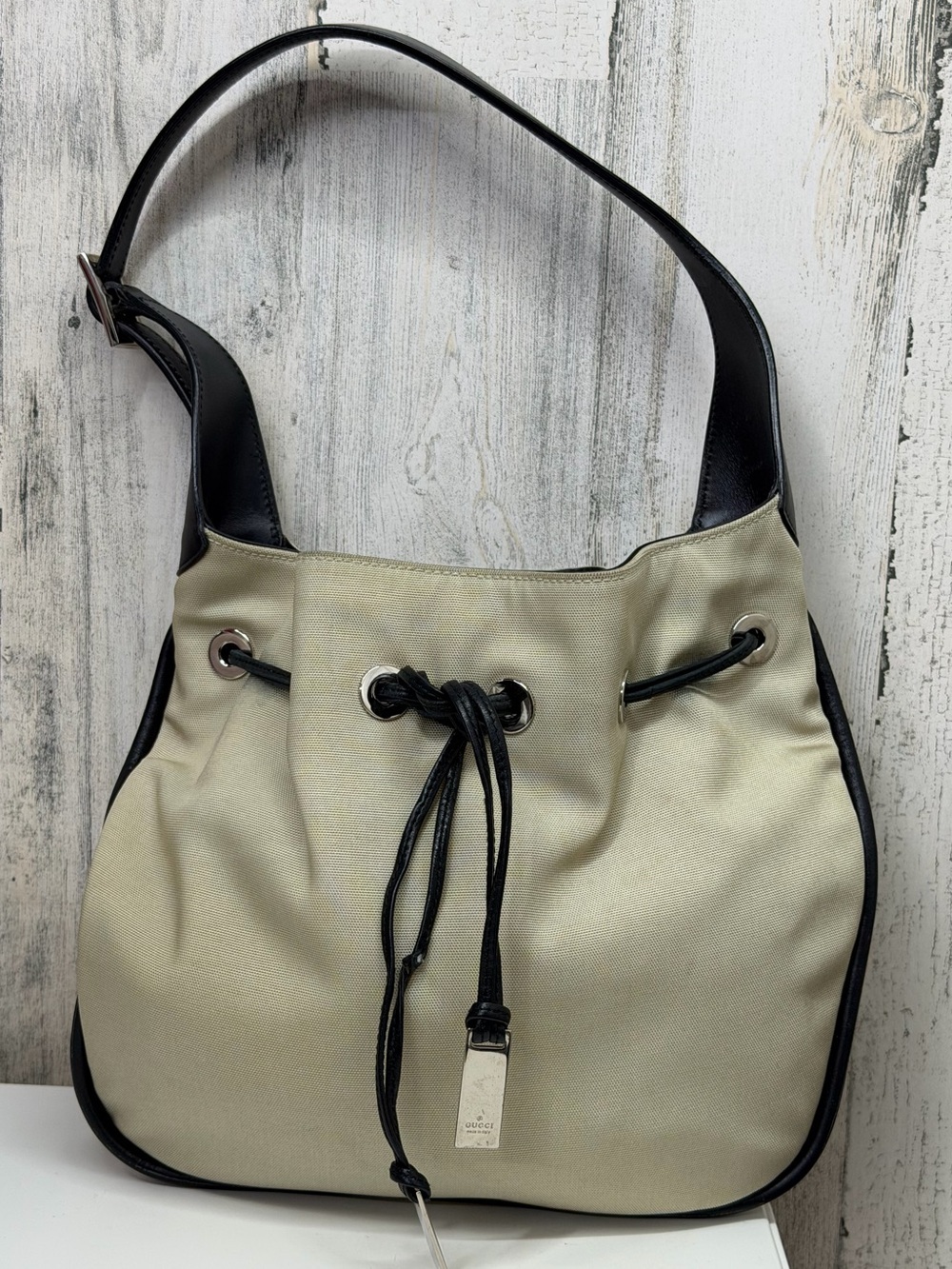 Vintage Gucci Nylon Hobo Shoulder Bag